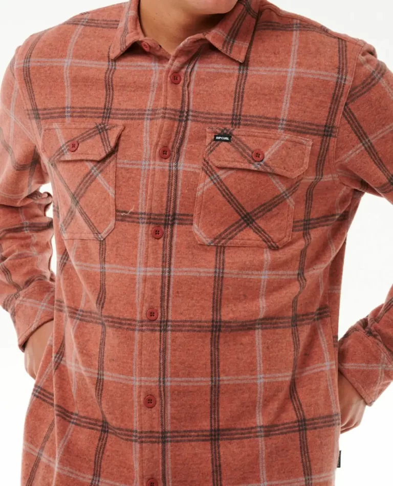 Clothing Grid Long Sleeve Shirt Mens Rip Curl - Image 5