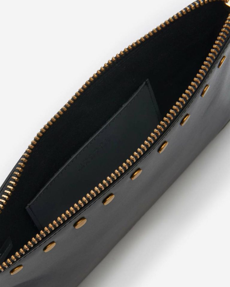 Clutches & Small Leather Goods Black Isabel Marant Flat Pouch Clutch Women - Image 4
