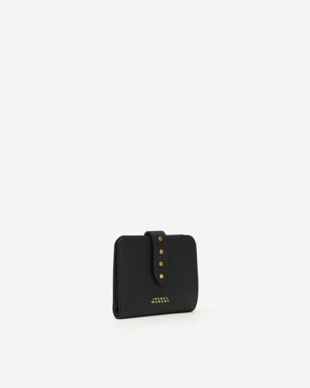Clutches & Small Leather Goods Isabel Marant Black Women Wallet Leather Small Leather Goods