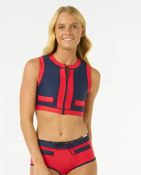 Coco Short Sleeve Vest Rip Curl Bikini Tops Women