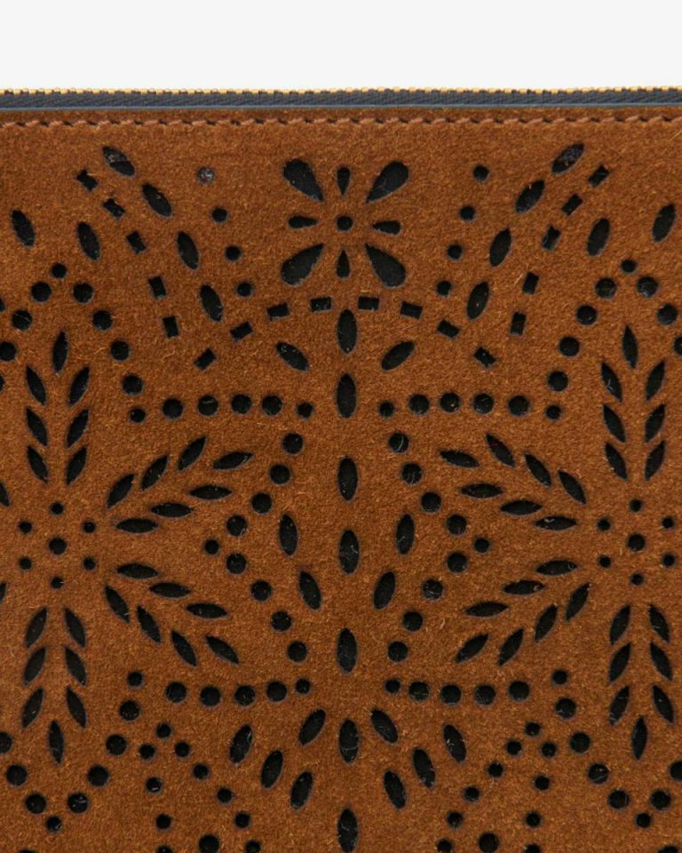 Cognac Clutches & Small Leather Goods Women Flat Pouch Clutch Isabel Marant - Image 4
