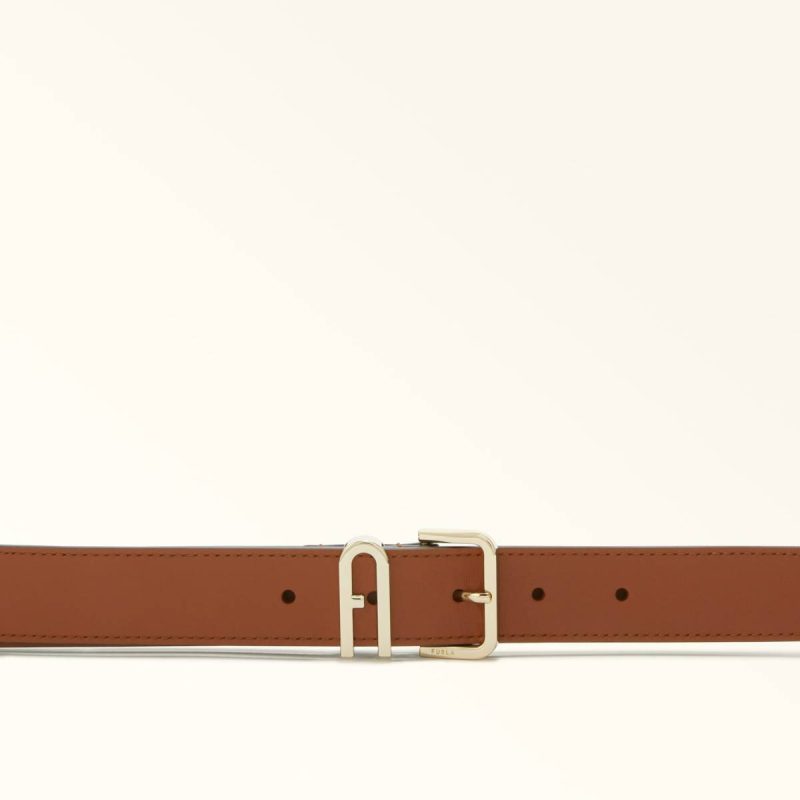 Cognac H Furla Camelia Fixed Belt Women Belts - Image 2