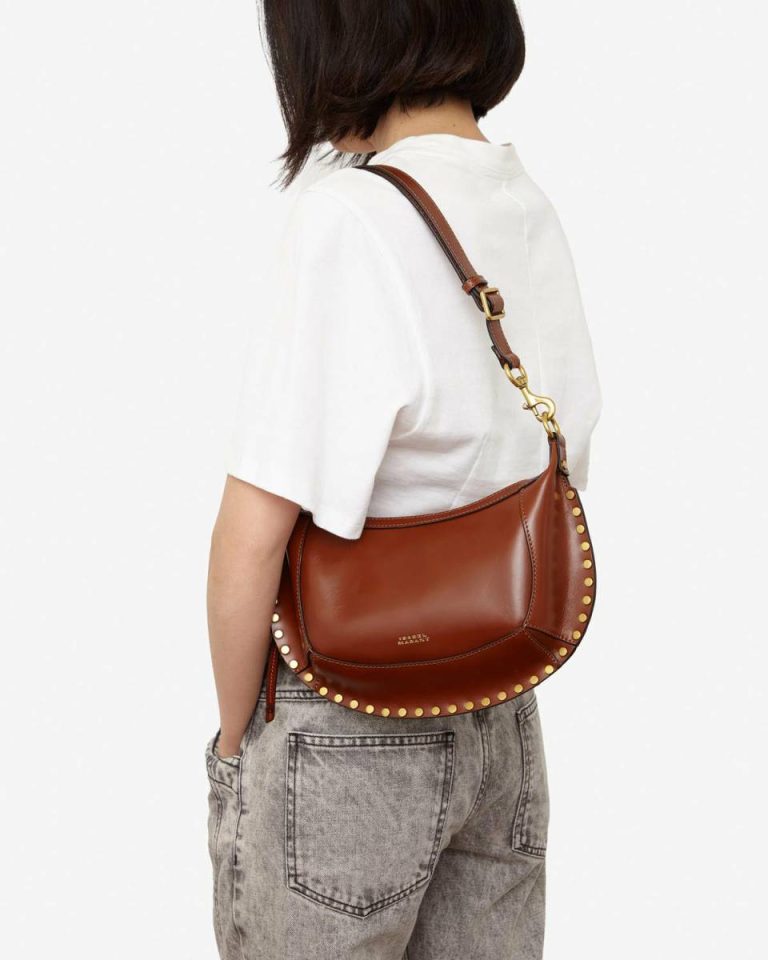 Cognac Oskan Moon Bag Isabel Marant Crossbody Bags Women - Image 3
