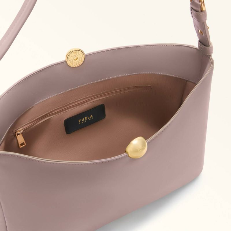 Crossbodies Furla Sfera Soft Shoulder Bag L Mauve Women - Image 4
