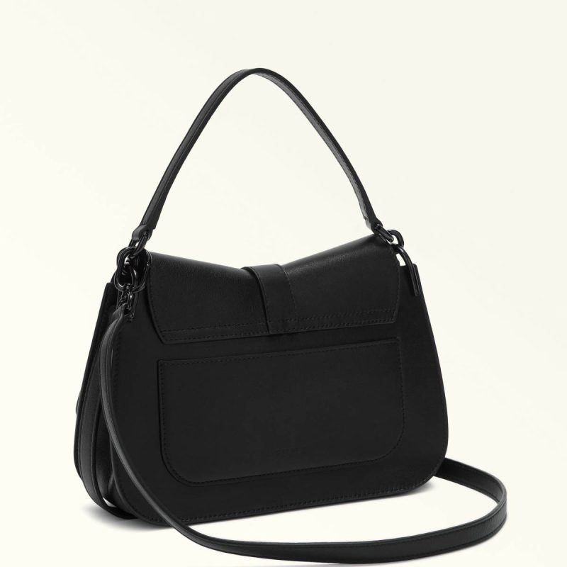 Crossbodies Nero Women Furla Flow Top Handle M - Image 3