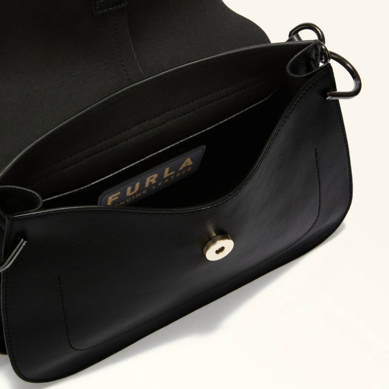 Crossbodies Nero Women Furla Flow Top Handle M - Image 4