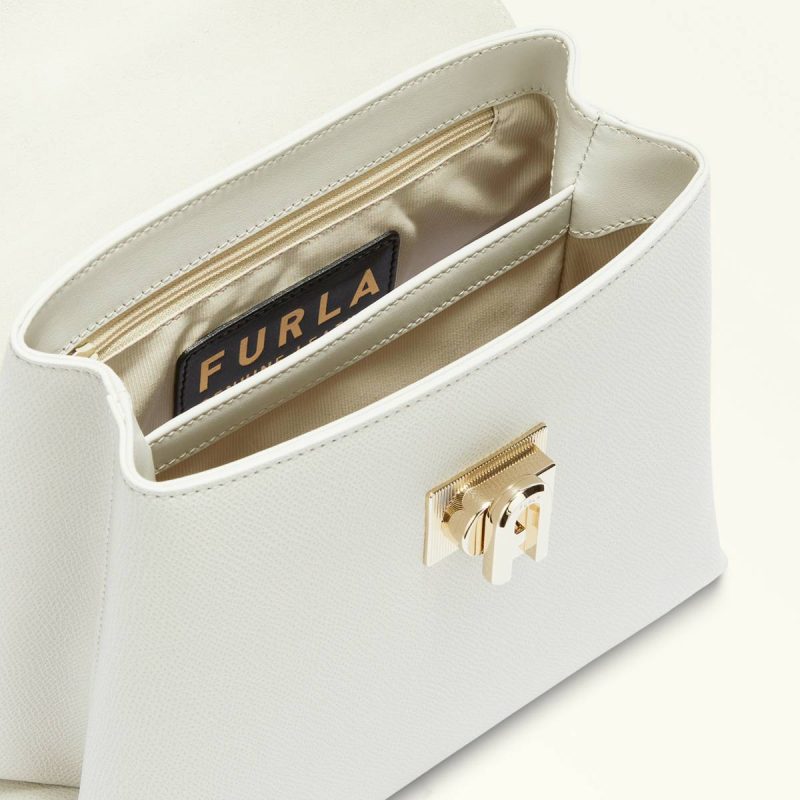 Crossbodies Women Furla 1927 Top Handle Mini Marshmallow - Image 4