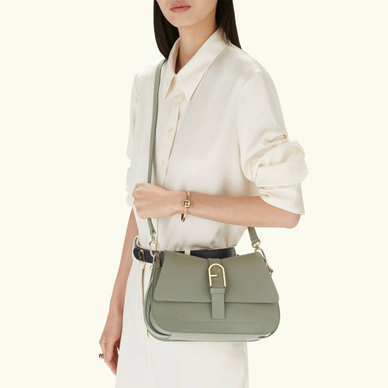 Crossbodies Women Furla Flow Top Handle M Agave B - Image 2