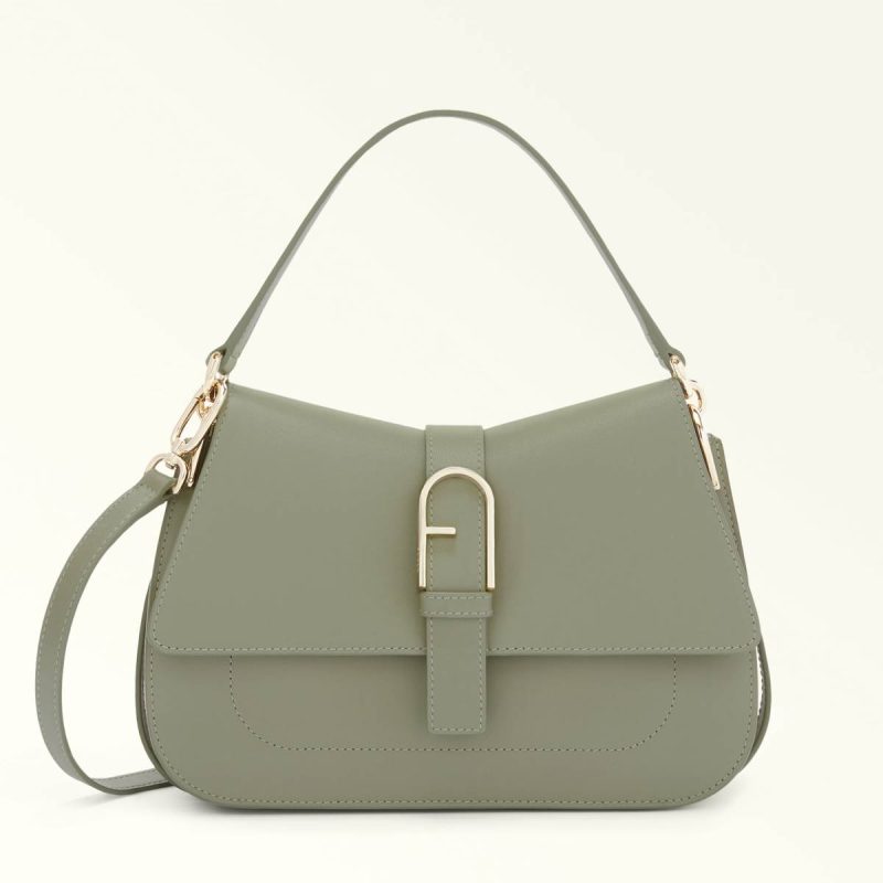 Crossbodies Women Furla Flow Top Handle M Agave B
