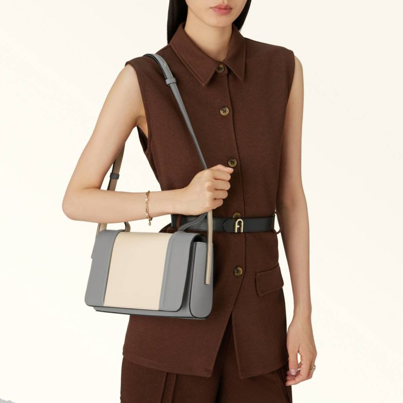 Crossbodies Women Furla Riva Crossbody S Ballerina I+Cenere - Image 2