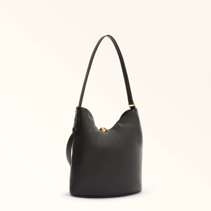 Crossbodies Women Furla Sfera Soft Bucket Bag S Nero - Image 2