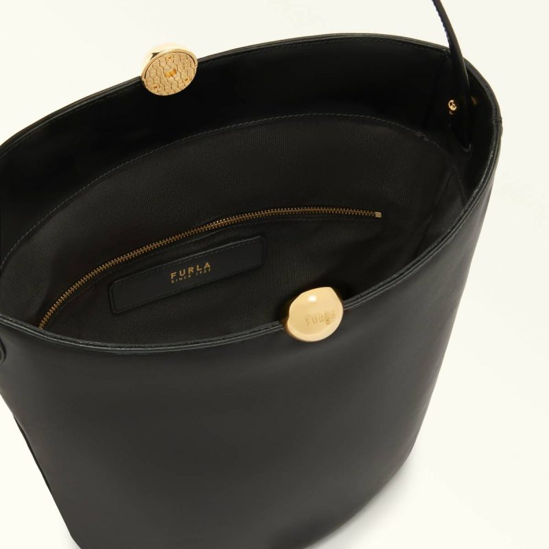Crossbodies Women Furla Sfera Soft Bucket Bag S Nero - Image 3