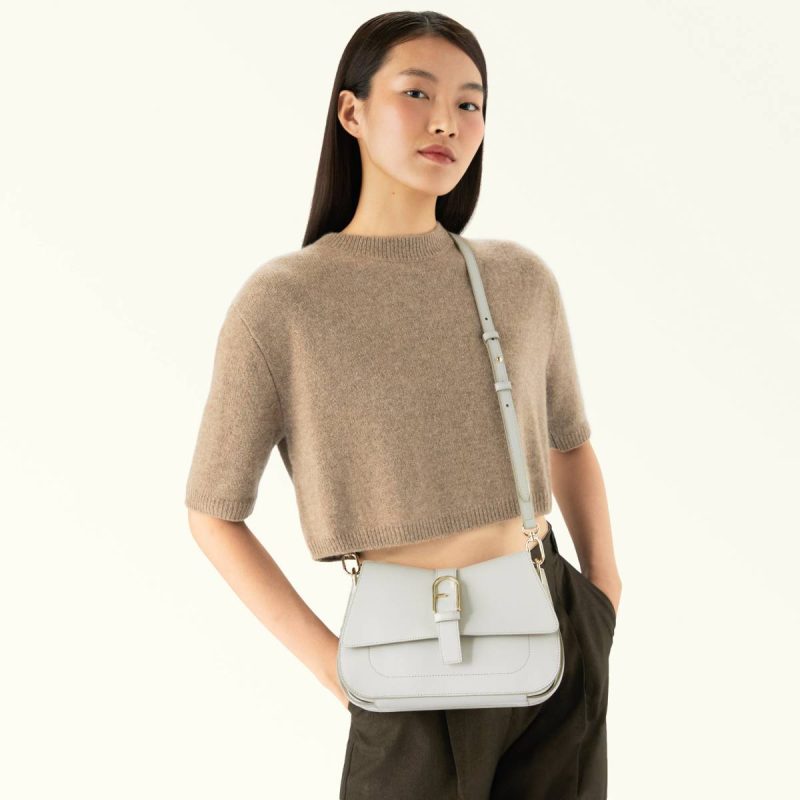 Crossbodies Women Marshmallow Furla Flow Top Handle M - Image 2
