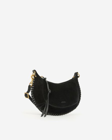 Crossbody Bags Black Isabel Marant Oskan Moon Bag Women