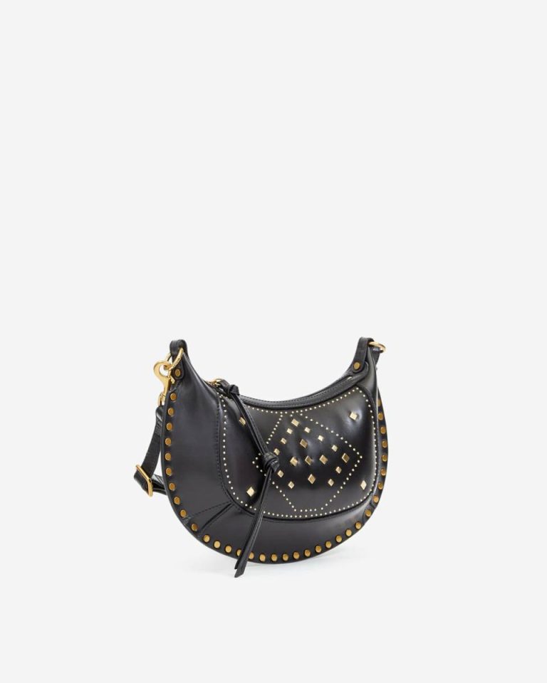 Crossbody Bags Isabel Marant Women Oskan Moon Bag Black - Image 4