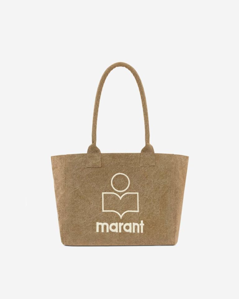 Dark Khaki Isabel Marant Yenky Zipped Bag Tote Bags Women - Image 3