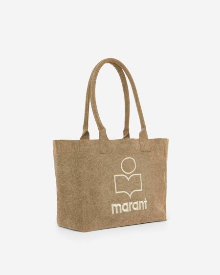Dark Khaki Isabel Marant Yenky Zipped Bag Tote Bags Women