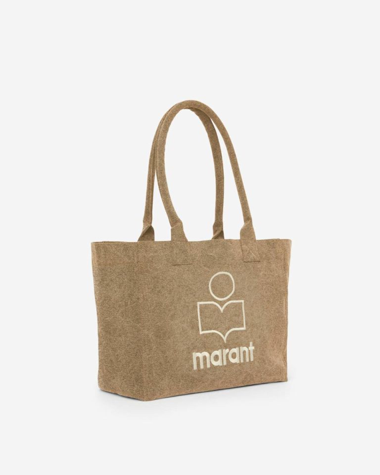 Dark Khaki Isabel Marant Yenky Zipped Bag Tote Bags Women