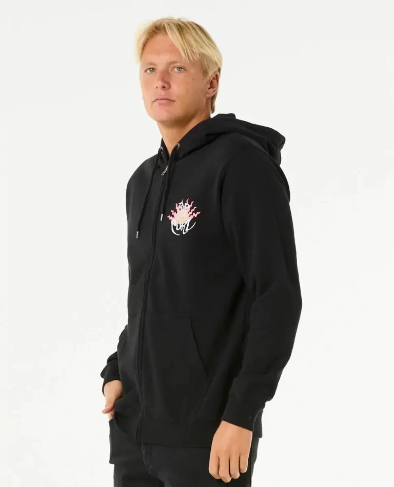 Dazed Zip Through Rip Curl Mens Hoodies & Fleece - Image 2