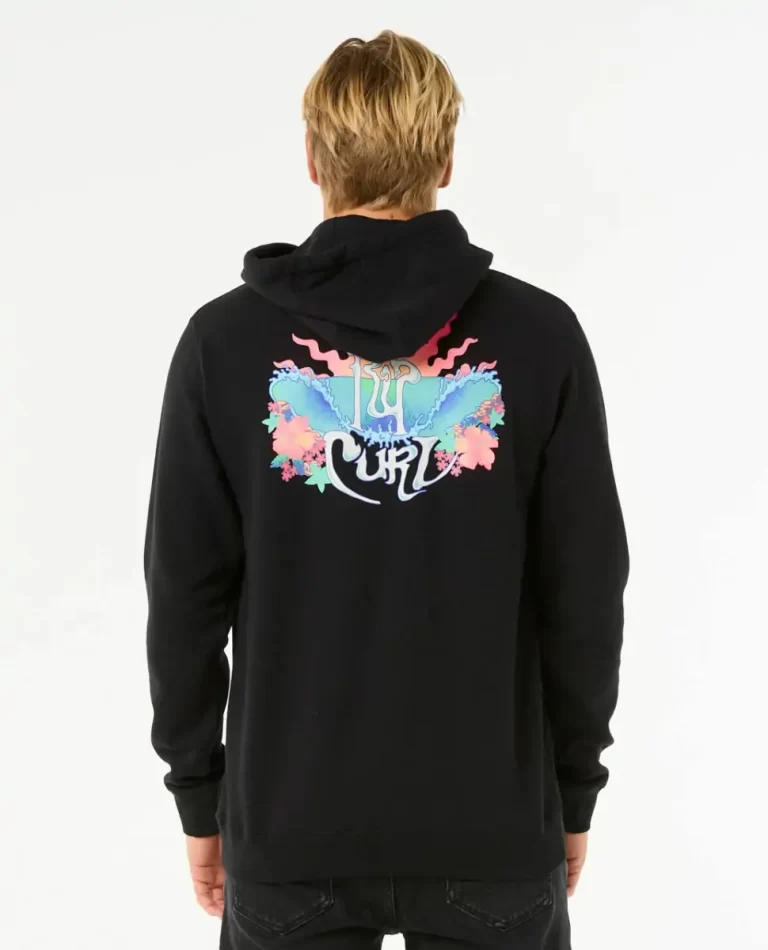 Dazed Zip Through Rip Curl Mens Hoodies & Fleece - Image 3