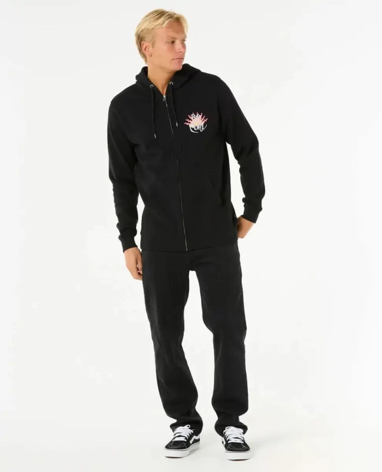 Dazed Zip Through Rip Curl Mens Hoodies & Fleece - Image 4