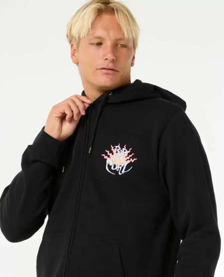 Dazed Zip Through Rip Curl Mens Hoodies & Fleece