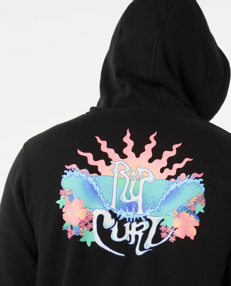 Dazed Zip Through Rip Curl Mens Hoodies & Fleece - Image 5