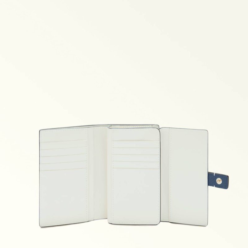 Denim+Nuvola+Panna Women Furla Grazia Compact Wallet M Wallets - Image 4