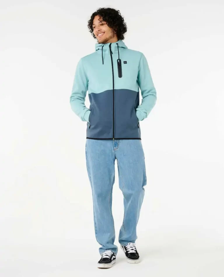 Departed Anti Rip Curl Mens Hoodies & Fleece Series Fleece Blue Lagoon - Image 4