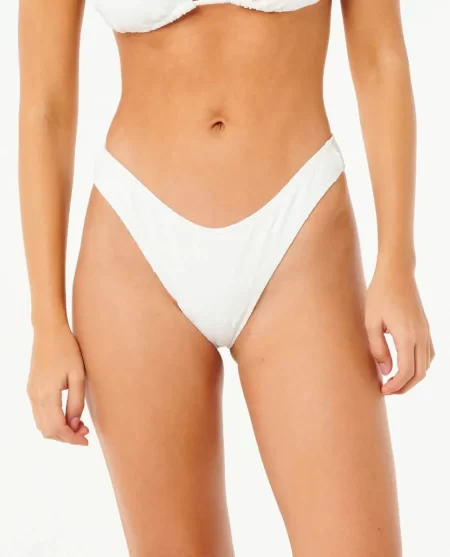 Dusk Textured Hi Leg Cheeky Bikini Bottom Rip Curl Bikini Bottoms Women