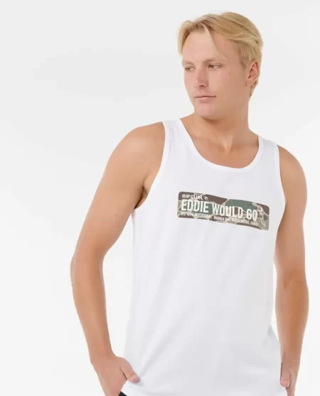 Eddie Would Go Sticker Tank Mens Tees & Tanks Rip Curl