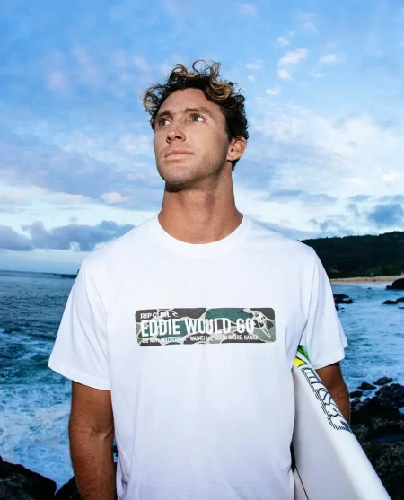 Eddie Would Go Sticker Tee Tees & Tanks Mens Rip Curl