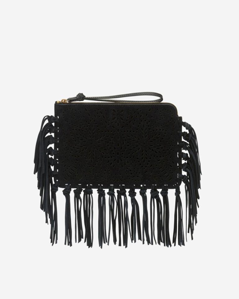 Flat Pouch Clutch Black Isabel Marant Clutches & Small Leather Goods Women - Image 3