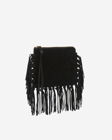 Flat Pouch Clutch Black Isabel Marant Clutches & Small Leather Goods Women