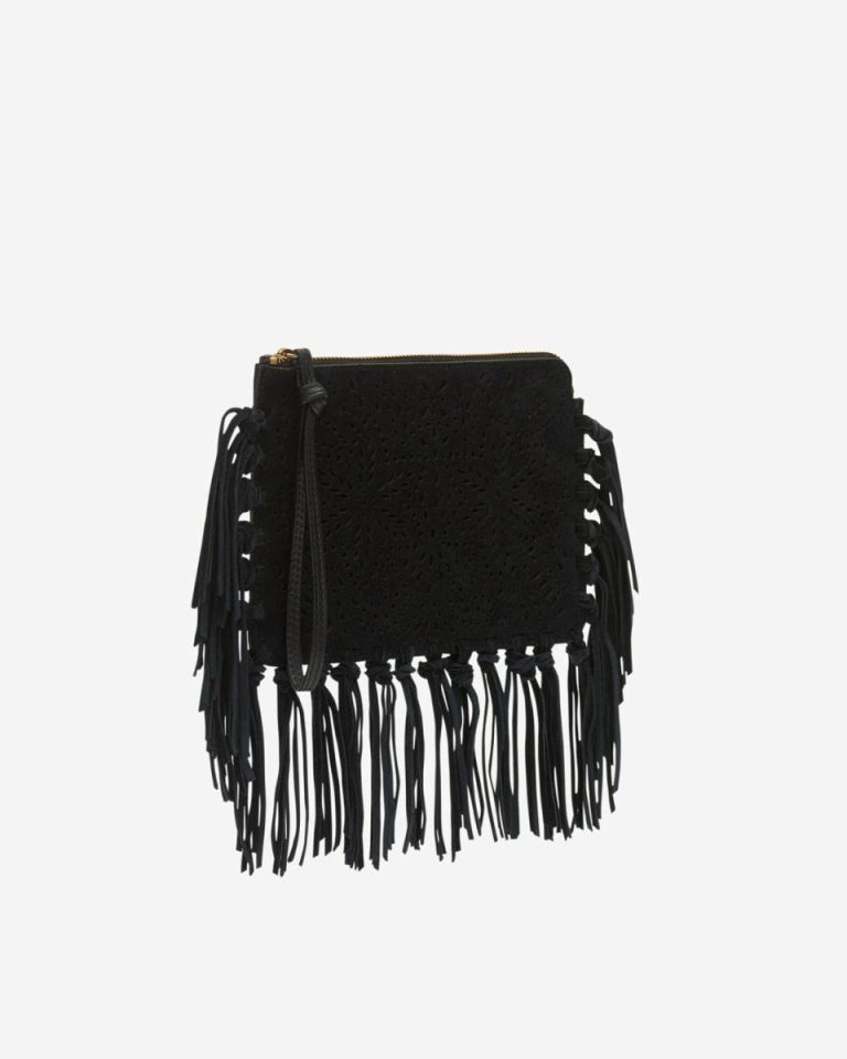 Flat Pouch Clutch Black Isabel Marant Clutches & Small Leather Goods Women