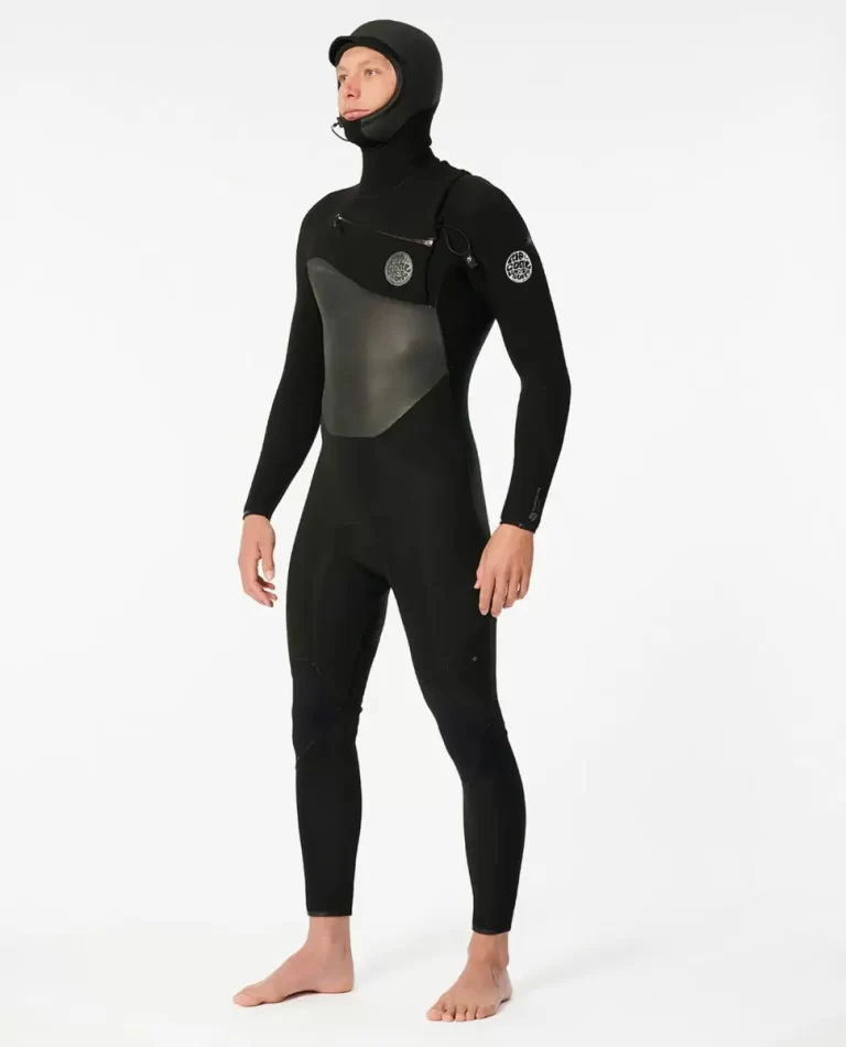 Fullsuits Mens E7 Flashbomb 5/4 Hooded Chest Zip Fullsuit Wetsuit Rip Curl - Image 2