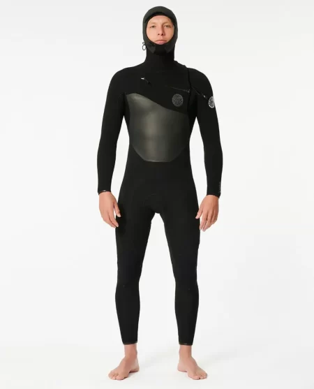Fullsuits Mens E7 Flashbomb 5/4 Hooded Chest Zip Fullsuit Wetsuit Rip Curl