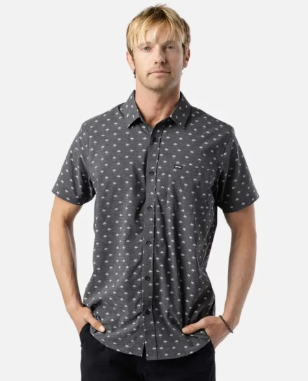 Fun Times Tech Short Sleeve Shirt Rip Curl Mens Shirts & Flannels