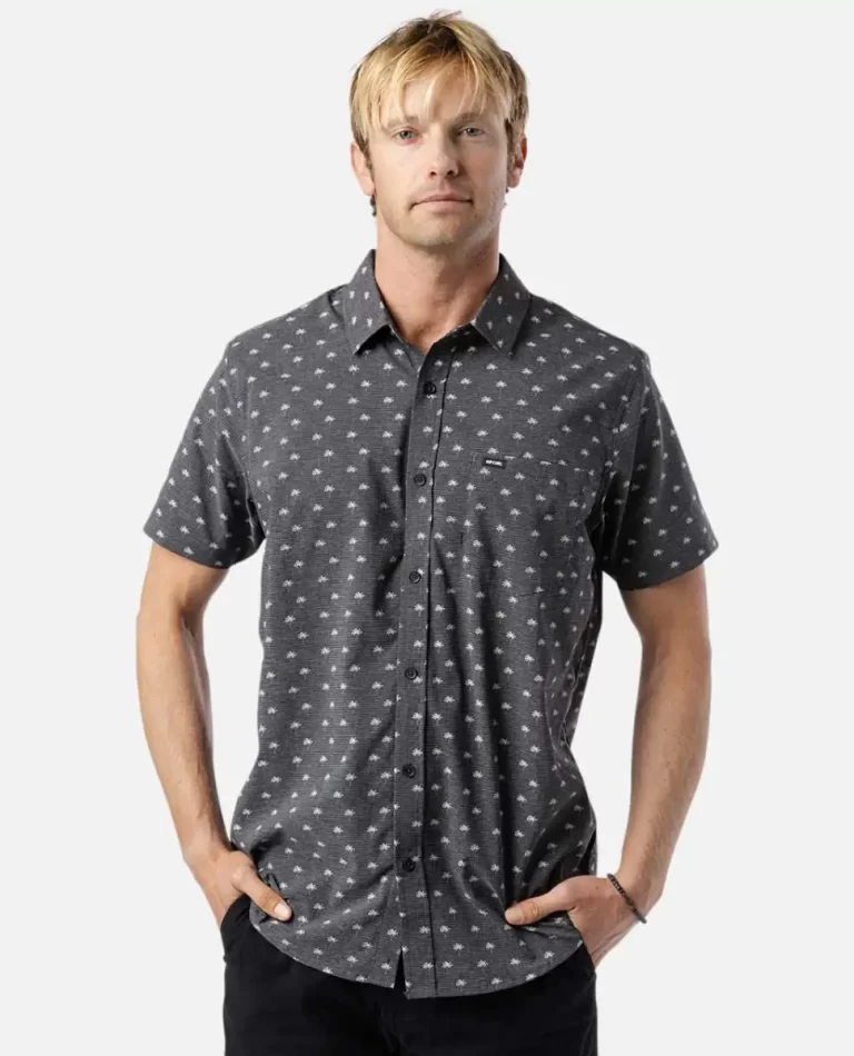 Fun Times Tech Short Sleeve Shirt Rip Curl Mens Shirts & Flannels
