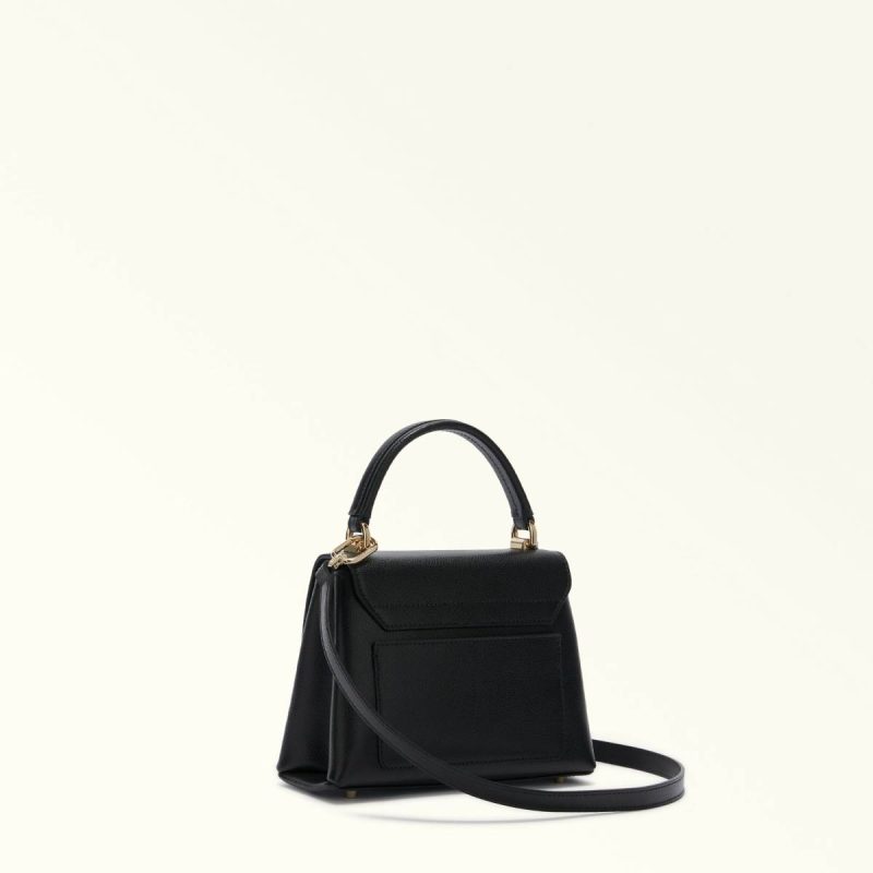 Furla 1927 Top Handle Mini Women Nero Crossbodies - Image 3