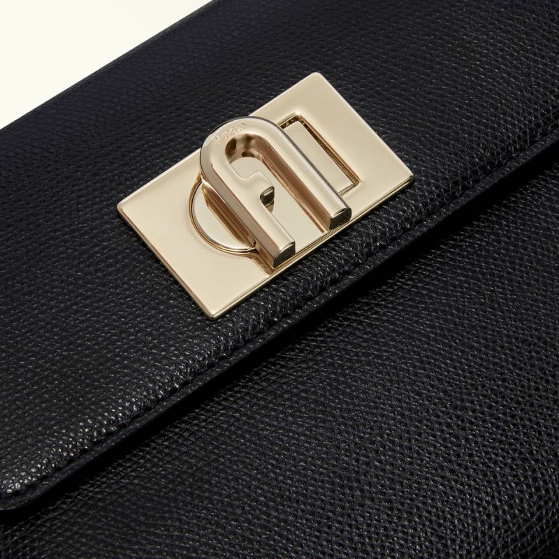 Furla 1927 Top Handle Mini Women Nero Crossbodies - Image 5