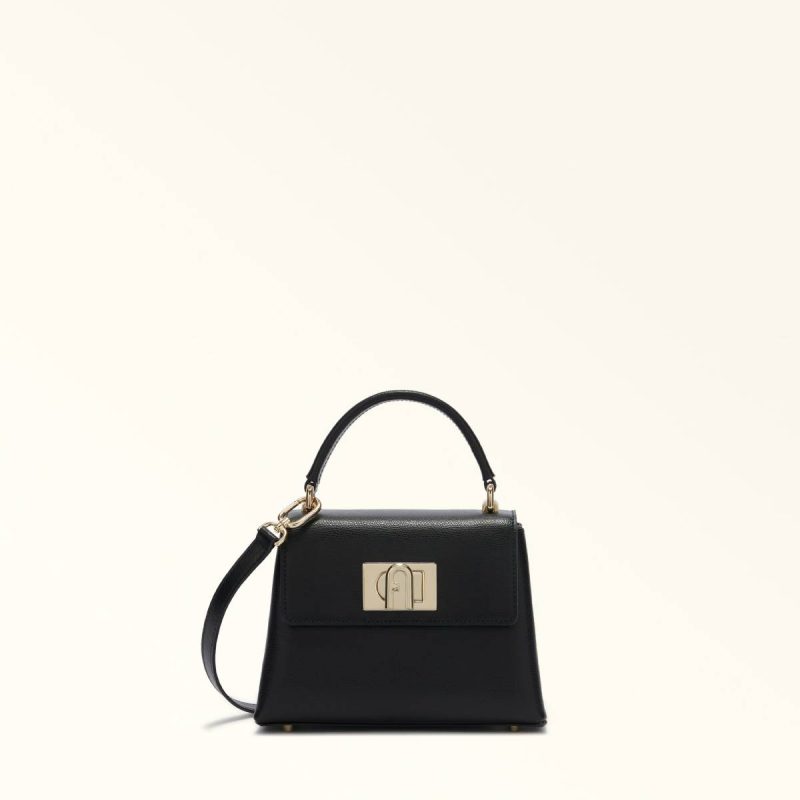 Furla 1927 Top Handle Mini Women Nero Crossbodies
