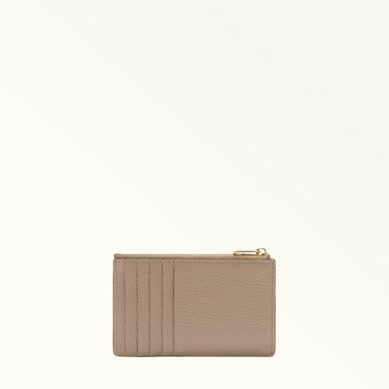 Furla Camelia Card Case M Women Wallets Stucco Gray - Image 2
