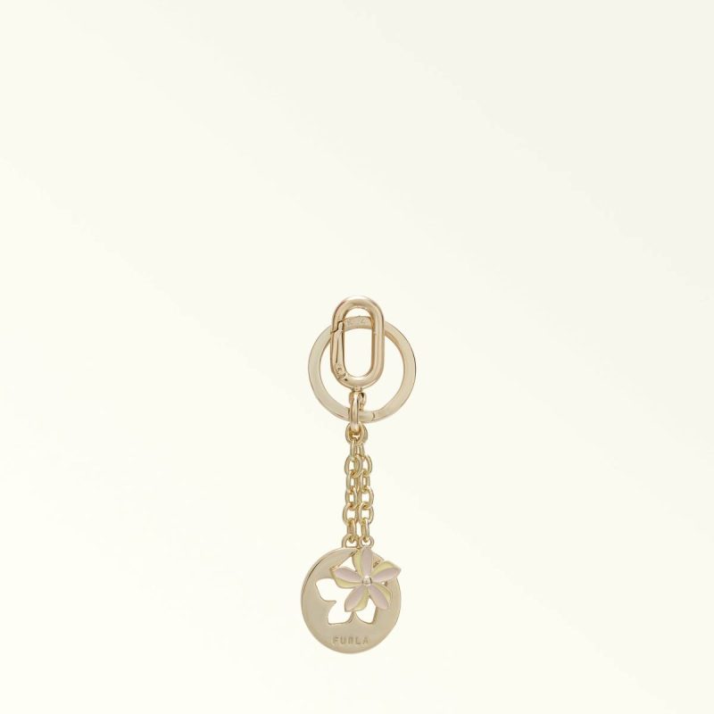 Furla Crystal Keyring Freesia+Azalea Women Keyrings