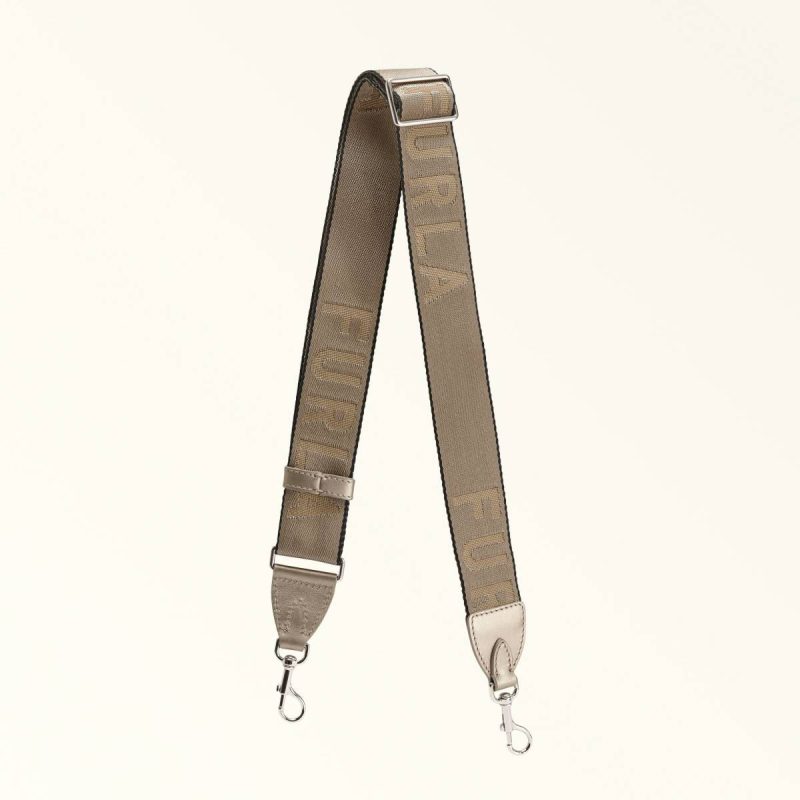 Furla Fiona Shoulder Strap Women Straps Metal Taupe