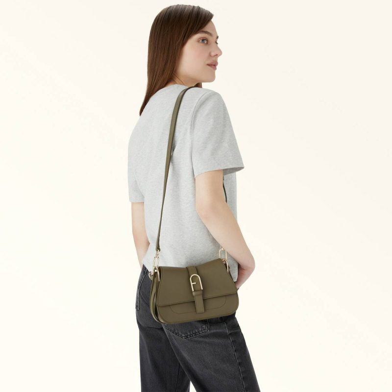Furla Flow Top Handle Mini Totes Sage Women - Image 2