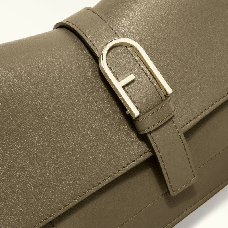 Furla Flow Top Handle Mini Totes Sage Women - Image 5