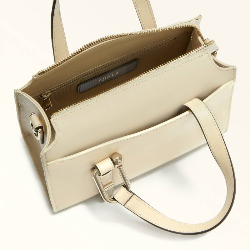 Furla Nuvola Boston Bag S Avena Crossbodies Women - Image 4