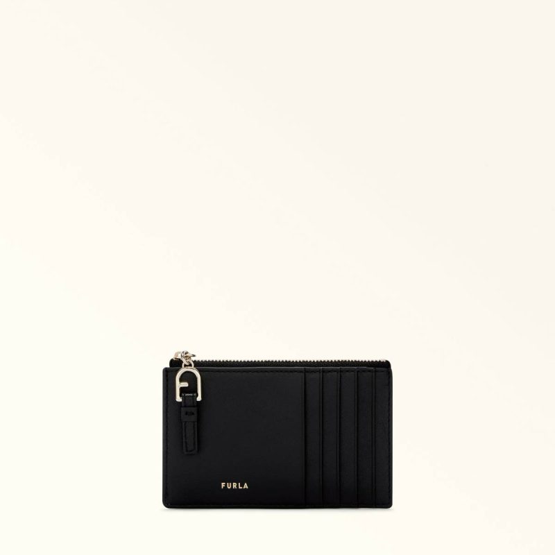 Furla Nuvola Card Case M Wallets Nero Women