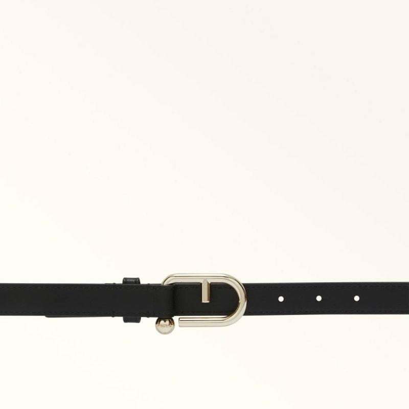 Furla Nuvola Fixed Belt Women Belts Nero - Image 2